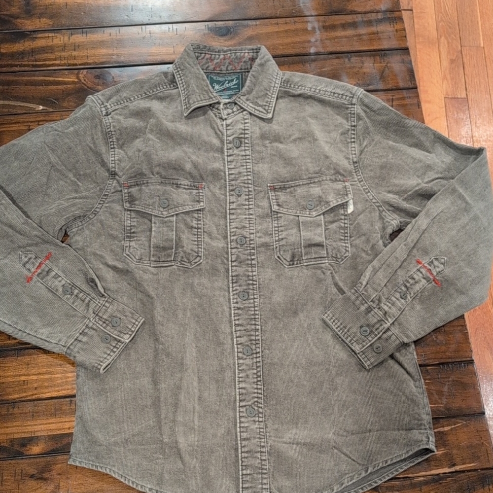 Woolrich Hemlock Corduroy Button Down Shirt Overshirt Shacket